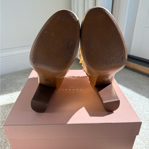 LIKE NEW Sezane Caroline High Boots Gold - Size 39 - Picture 7 of 9